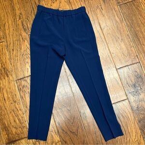 Theory Navy Modern Crepe Pants‎